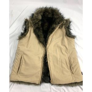 Obermeyer reversible fur vest
